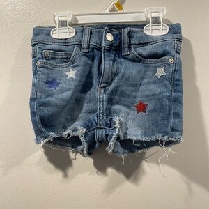 Denim Star-Embellished Kids Shorts